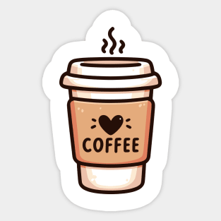 Coffee Love, Mug to go Sticker